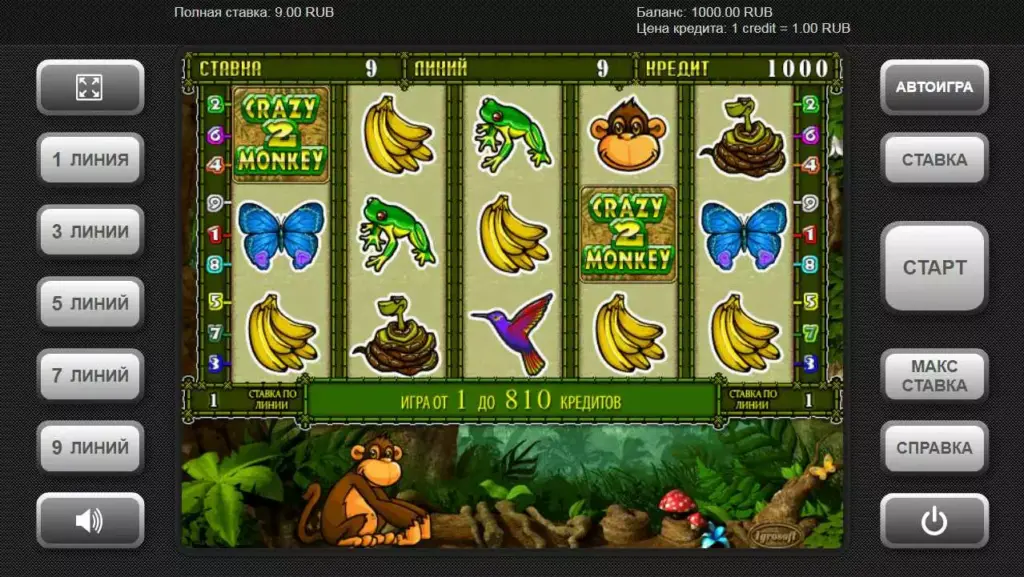 Где поиграть в Crazy Monkey 2 на деньги